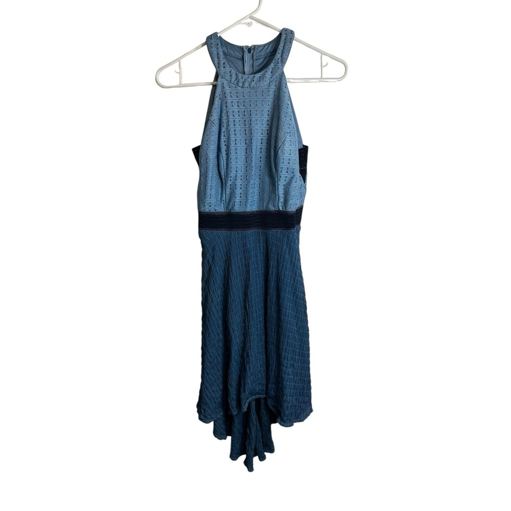 city studio womens‎ size 3 sleeveless blue summer dress zipper